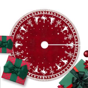 กระโปรงต้นคริสต์มาส VIKAMA พร้อมลวดลายเทศกาล สำหรับงานสังสรรค์ในบ้านและงานปาร์ตี้ ตกแต่งบรรยากาศคริสต์มาสทั้งในร่มและกลางแจ้ง