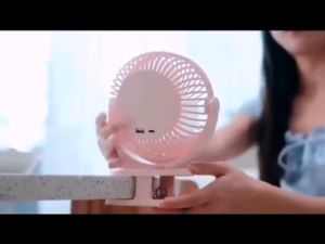 15000mAh Portable Table Fan kipas mini USB Rechargeable 720° Adjustable Clip fan LED Light 3 Speed Adjustable Baby Stroller Office Table Mini Clip Fan
