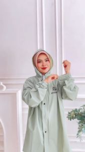 JAS HUJAN SETELAN TERBAIK PRIA WANITA PREMIUM PVC KARET TEBAL ELASTIS ANTI REMBES BY ATHENA
