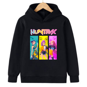 KPop Demon Hunters Cartoon Casual Hoodie Printed Girls Hoodie Hoodie Childrens Clothing Girls Top Spring Coat Boys Hoodie