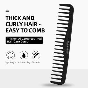 Salon-Grade Carbon Antistatic Comb Styling Tool For Zero-Frizz Straight & Curly Hair Heat-Resistant Lightweight Gift Ready
