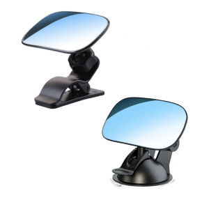 Aitemay Car Sun Visor Mirror 360 Degree Rotating Rear View Mirror Clip On Baby Monitor Safety Mirror Universal Adjustable Blind Spot Assistant For Vehicle
