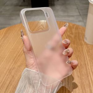 Ultra Thin Matte Hard PC Clear Phone Case For Xiaomi 15 14 Ultra Pro Soft TPU Translucent Shockproof Frosting Skin Back Cover