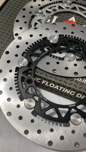 PIRINGAN CAKRAM DEPAN AEROX 155 - NMAX 150 155 NEW / OLD 260MM BLACK DIAMOND DISC BRAKE NVX FLOATING 260 MM 2024 2023 2022 2021 2020 2019 2018 2017 2016 2015 DISK BRAKE - Black - Gerigi