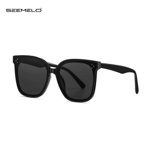 SEEMELO Sunglasses Fashion Large Frame Sunglasses UV400 Protection Polarized Sunglasses Eyes Protection Eyewear Sun Glasses For Men Women Driving Hiking