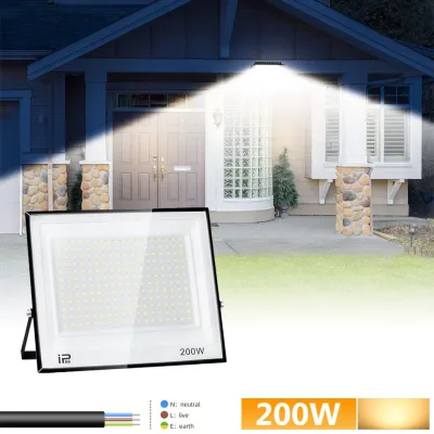 Led Flood Light IP66 Waterproof 100W 200W Outdoor Floodlight Spotlight LED Reflector Street Lamp Wall Flood Lights