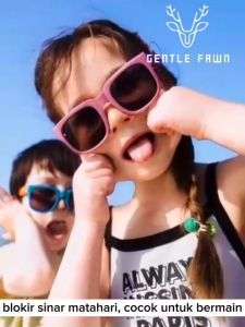 Gentle Fawn Kacamata Sunglasses Lipat Anak Anti UV 400 Anti Silau Bahan TR90 Style Kotak Lipat Fordable Fashion Anak Perempuan Dan Laki-laki 3105