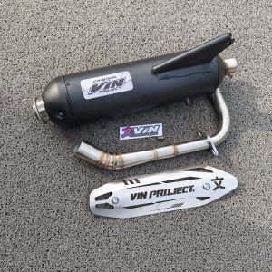 Knalpot standar racing Inlet 38 mm out 45 tipe Kenochi fullsistem motor Mio dan beat