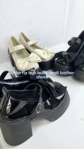 Sizes 35-42 Mary Jane Women's Shoes: Bow High Heel & Retro Thick Sole
