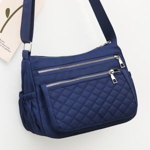 New New Arrival Nylon Quilted Multi-Compartment Shoulder Messenger Bag Middle-Aged and Elderly Mother Bag Lightweight Waterproof Casual Cloth Bag