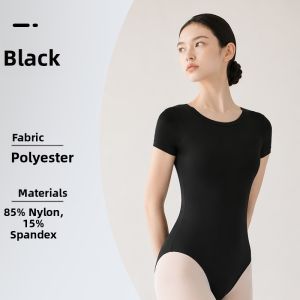 DAN’S GIRL | Ballet Practice Bodysuit Round Neck Short Sleeve