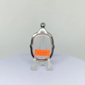 1107 ตลับพระ กรอบพระสแตนเลสเรียบ พิมพ์ เหรียญหลวงพ่อสุด วัดกาหลง หรือพิมพ์ใกล้เคียง ขนาดกรอบวงใน 3.2*4.4 ซม. ขนาดที่ใส่สวย 2.9*4.1 ซม. หรือขนาดพระที่ใกล้เคียง