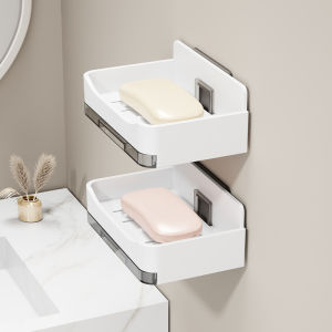 YUJIANG | Double Layer Soap Holder Wall Mounted No Drilling