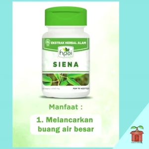 Kapsul Pencahar Sembelit Memperlancar Buang Air Besar Siena HNI HPAI Ekstrak Daun Senna Lidah Buaya