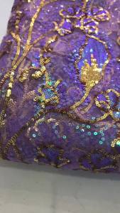Nigerian Sequins Tulle Lace Fabric 2026 High Quality Lace African Sequins Embroidery French Mesh Fabric for Sewing Party Dresses