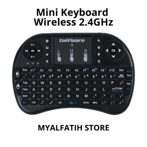 Mini Keyboard Wireless 2.4GHz dengan Touch Pad & Fungsi Mouse