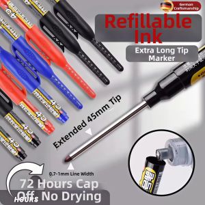 Refillable Durable Marker 72 Hours Cap-off Waterproof No Fading Deep Hole