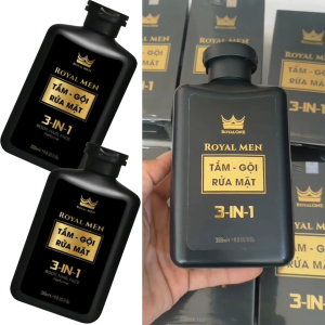 Dầu Gội Sữa Tắm Rửa Mặt 3 in 1 Royal Men Hương Nước Hoa 350ml