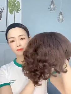 [TẶNG LƯỚI] Tóc giả nữ trung niên nguyên đầu Tóc giả cho người già lớn tuổi - TG49