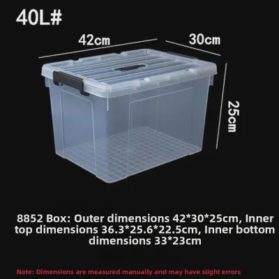 SHANNAIER | Transparent Large Thick Storage Box