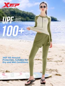XTEP | Slimming Color-blocked Swimwear