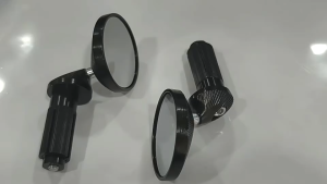 กระจกปลายแฮนด์ 2 ชิ้น มินิ สำหรับมอเตอร์ไซค์ทั่วไป ติดตั้งง่าย แข็งแรง ทนทาน