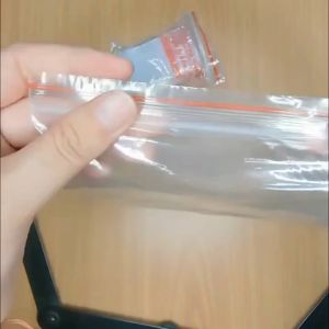 100pcs PE Clear Plastic Bags Convenient Resealable Vacuum Preservation Lock Packaging for Food Storage