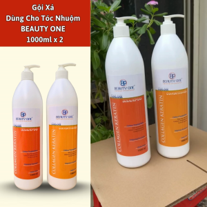 Gội Xả Dùng Cho Tóc Nhuộm BEAUTY ONE 1000ml  Chuyên Dùng Cho Tóc Nhuộm  Giúp Tóc Lâu Phai Màu Nhuộm .