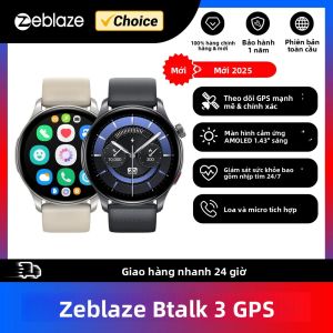Đồng Hồ Thông Minh Zeblaze Btalk 3 GPS Với Màn Hình AMOLED 1.43 Inch Dây Đeo Kép Theo Dõi Nhịp Tim SpO2 Độ Căng Thẳng Gọi Điện Và Trả Lời Cuộc Gọi Thiết Bị Theo Dõi Thể Dục