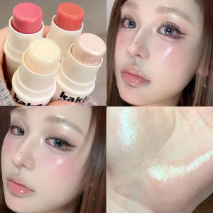 Korean Water Light Highlighter Blush Stick Brighten Face Contour Illuminator Lasting Waterproof Face Contouring Rouge Cosmetics
