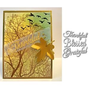 Christmas Greetings Metal Cutting Dies Halloween Thankful Blessed Grateful Words DieCut For DIY Scrapbooking Card Craft Making