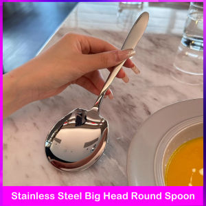 อุปกรณ์ช้อนกลมสแตนเลสใหญ่ด้ามจับยาวตาข่ายสีแดงสีทอง