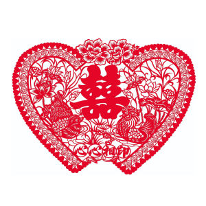 Wedding Celebration Supplies Large Wall Sticker Window Sticker Press Bed Flannel Wedding Stickers Paper Window Flower Paper Cut Wedding Decorations Arrangement