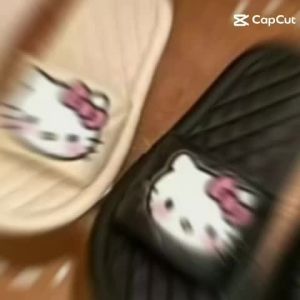 Sandal Slop Wanita prees Timbul Motif Helokitty Terbaru