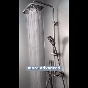 TISAS Gray 304 Stainless Steel Piano Shower Set For Bathroom With 4 Switchable Modes Water Outlet Elegant Hot And Cold Shower Set With Faucet 2 Way 4 in 1 Bathroom Shower Complete Set With Bidet Applicate To Water Heater - Lazada