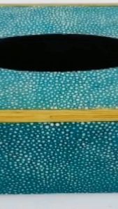 Hộp đựng khăn giấy cao cấp dán da cá đuối cá sấu da trăn da rùa ...