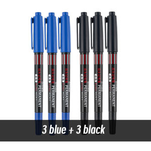 20Pcs/Set Black/Blue/Red Double Tip Markers For Metal Pen Waterproof Bathroom Woodworking Decoration Multi-Purpose Dot Markers