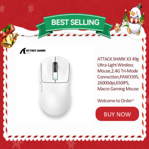 Attack Shark X3 Bluetooth MousePixArt PAW339526000dpi2.4g Wireless Tri-Mode ConnectionLightweight Macro Gaming Mouse