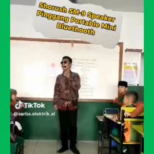 PUCUK TaffSTUDIO Speaker Bluetooth Pinggang mik LED Voice Amplifier mengajar pemandu karaoke - S25