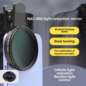 High Definition ND Filter Adjustable Phone Lens Concert Laser Protection Polarizing Lens Scenic Portrait Photography Soft Light Lens Compatible with  Professional Shooting
