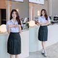 กระโปรงนักเรียนทรงแคบ กระโปรงนักเรียนมอต้น-ปลาย ความยาว 22-24-26 เอว 23 - 34 นิ้ว. 