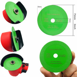 Glass Cutting Disc 75mm/3inch  Ultra-thin Saw Blade Diamond Jade Wine Bottle Ceramic Polish Angle Grinder Machine
