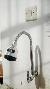 Keran Air Angsa ABS Fleksibel 2 Mode - Keran Cuci Piring Angsa - Kran Sink Dapur Drat 1/2 Inc Kran Angsa Fleksibel