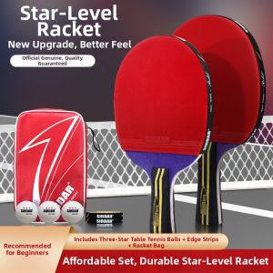 SIRDAR | Beginner Friendly Childrens Table Tennis Racket Set Straight/Blade