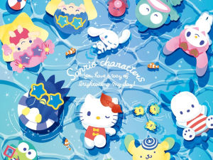 TOPTOY | Bộ Tranh Kim Cương Tự Làm Nhân Vật Sanrio - Cảnh Công Viên Giải Trí Mơ Mộng Với Cầu Vồng & Hoa Nhiều Màu Sắc Diện Tích Dán Đầy Đủ Dùng Trang Trí Nhà Cửa & Làm Quà Tặng