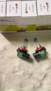 Bóng đèn pha ô tô H11 siêu sáng. Bóng pha HCL đầu xanh. Điện 12v và 24v