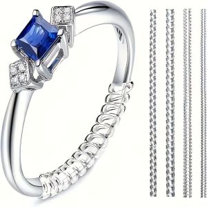 4pcs Ring Size Adjuster Invisible Jewelry Sizer Shrink Wrap Anti-fall Protection Ring Guard Ring Size Adjuster for Loose Rings