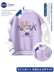 Spring Autumn Girls Baseball Jacket Kids Outerwear Purple Large Childrens Cardigan NASA Childrens Clothing Spring Autumn Style