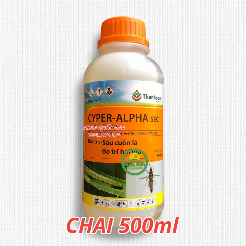 THUỐC TRỪ SÂU SINH HỌC  CYPER-ALPHA 5EC [500ml]