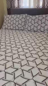 3 in 1 Snuggle Bedsheet & Pillowcases set different sizes and designs 1 bedsheet 2 pillowcases